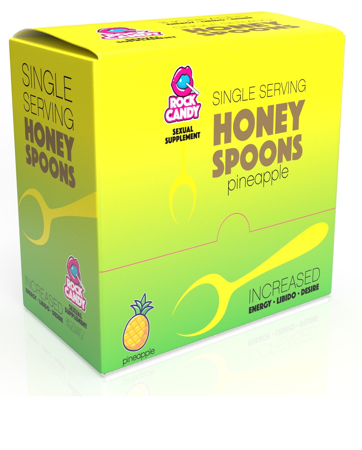 Honey Spoon Sexual Supplement - Pineapple Unisex 24 Ct Display